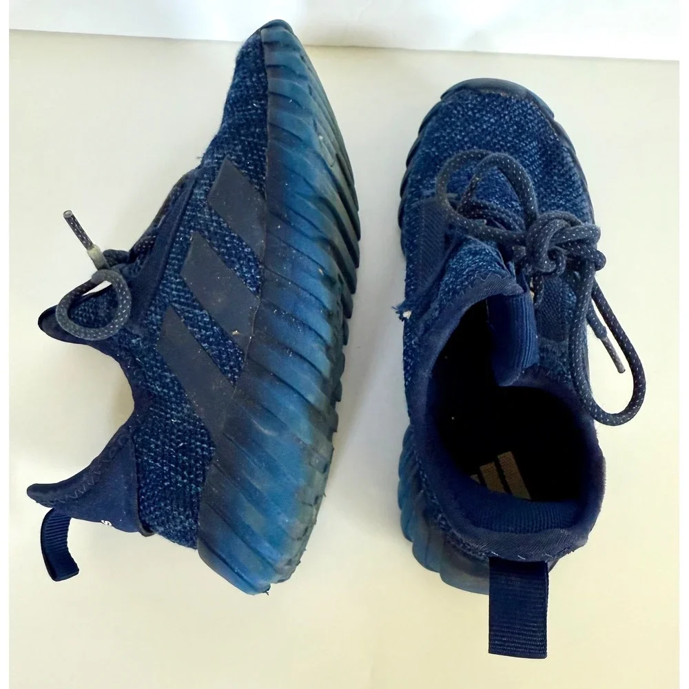Adidas Kids Dark Blue Mesh Running Shoes Athletic Sneakers Size‎ 13K